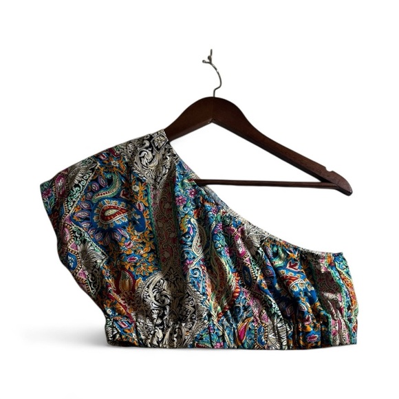 Women’s two piece matching Elegant Paisley Print Dress size large - Picture 9 of 10